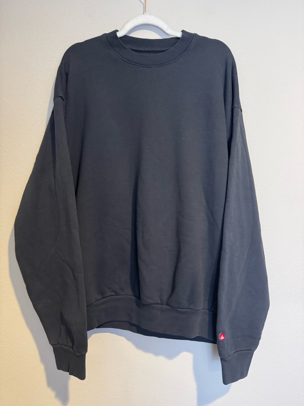 American Giant Unisex American Vintage Crew Sweatshirt Washed Black - Picture 4 of 8